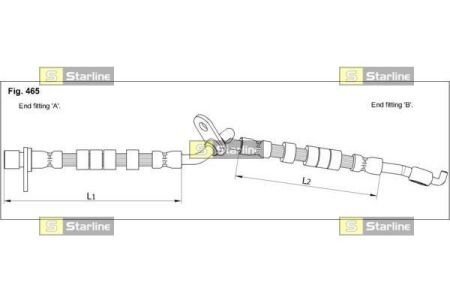 Гальмівний шланг S STARLINE HA ST.1249