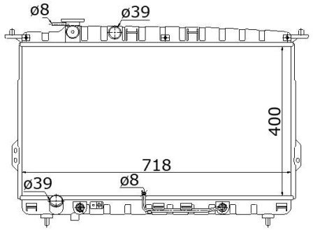 Радіатор охолодження A HYA 2107 STARLINE HYA2107