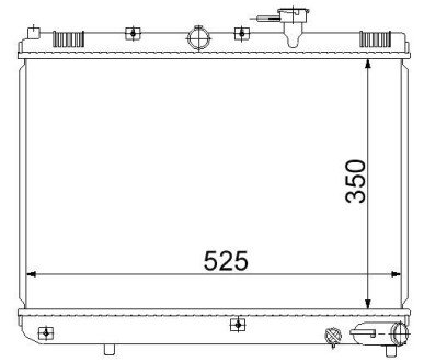 Радіатор охолодження A KA 2054 STARLINE KA2054