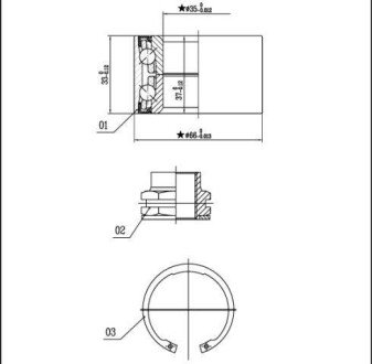 Підшипник колісний S STARLINE LO 01401