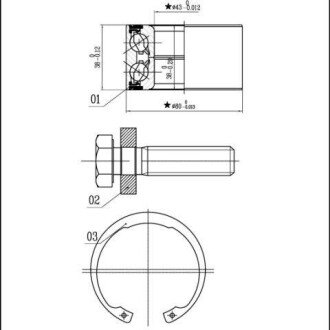 Підшипник колісний S STARLINE LO 03449