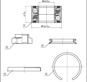 Підшипник колісний S STARLINE LO 03556