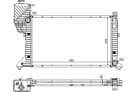 Радіатор охолодження A MSA 2183 STARLINE MSA2183 (фото 1)