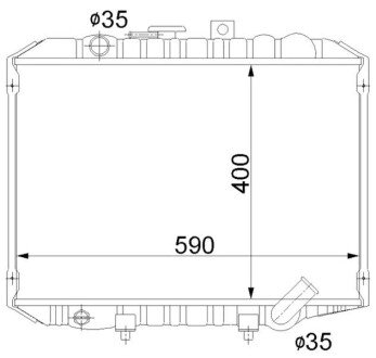 Радіатор охолодження A MTA 2062 STARLINE MTA2062 (фото 1)