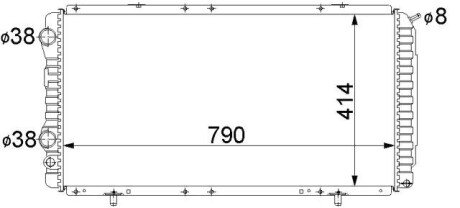 Радіатор охолодження A PE 2150 STARLINE PE2150