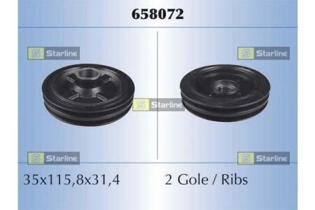 Шків ременя S STARLINE RS 658072