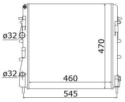 Радіатор охолодження A RTA 2325 STARLINE RTA2325