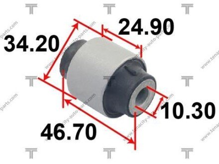 Сайлентблок рычага honda k8 civic 95-00 TENACITY AAMHO1009