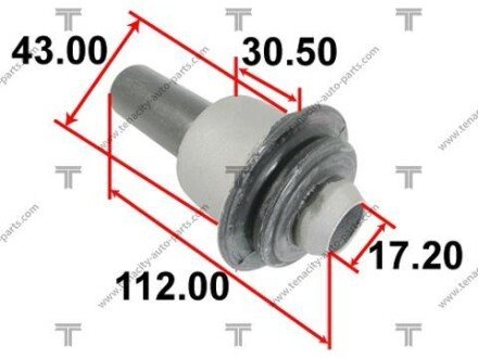 Сайлентблок рычага nissan tiida 06- TENACITY AAMNI1068