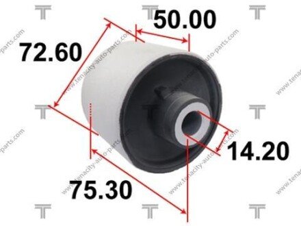 Сайлентблок рычага nissan altima l32 2.5/3.5 07-12 TENACITY AAMNI1077