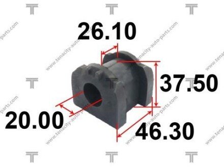 Втулка стабилизатора mitsubishi lancer1.8/2.0 08- TENACITY ASBMI1012