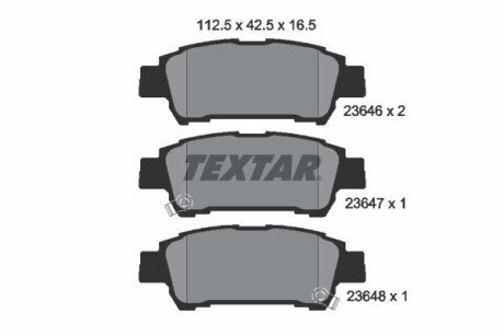 Гальмівні колодки TOYOTA Avensis Verso/Previa "R "00>> TEXTAR 2364601