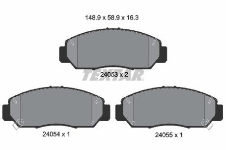 A_Гальмівні колодки HONDA Accord/FR-V "F "01>> TEXTAR 2405301