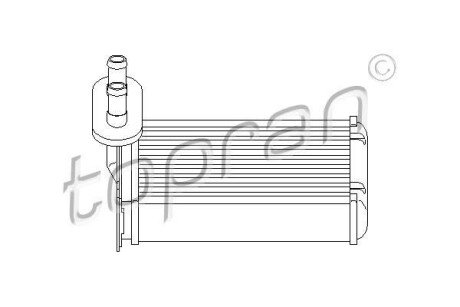 Радиатор отопителя салона TOPRAN TOPRAN / HANS PRIES 103 147