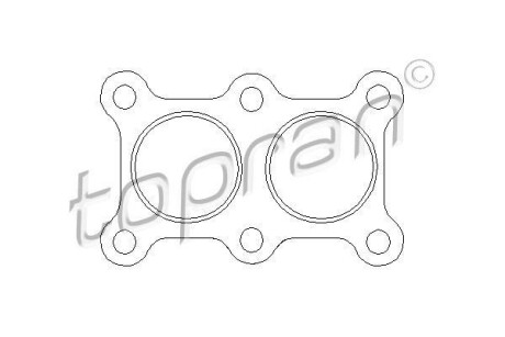 Прокладка, труба вихлопного газа TOPRAN TOPRAN / HANS PRIES 103836