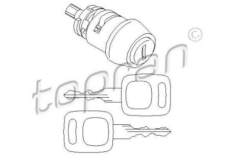 Циліндр замка запалення TOPRAN TOPRAN / HANS PRIES 107 090