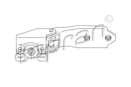 Ролик дверей зсувних TOPRAN TOPRAN / HANS PRIES 111 461
