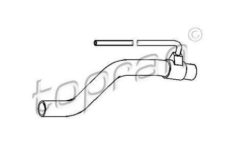 Патрубок системы охлаждения TOPRAN TOPRAN / HANS PRIES 111 978