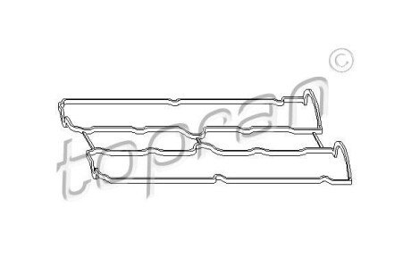 Прокладка клапанной крышки TOPRAN TOPRAN / HANS PRIES 206 133