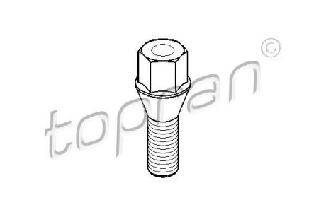 Болт колісний TOPRAN TOPRAN / HANS PRIES 501 536