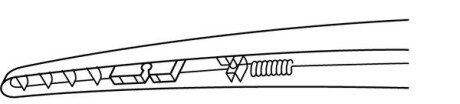 Щітка склоочисника каркасна задня 180мм ExactFit Rear Citroen C4 (LC), DS3, DS4 (EX180B) Trico EX180