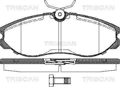 Колодки гальмівні передні TRISCAN 811014174