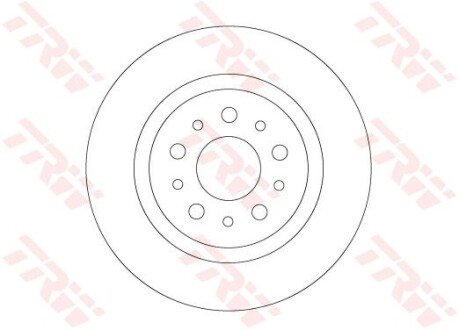 Гальмівний диск TRW DF6714 (фото 1)