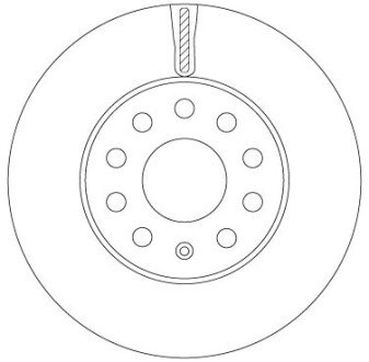 Диск тормозной SEAT/SKODA/VW Leon/Octavia/Golf "F D=276mm "14>> TRW DF6903S