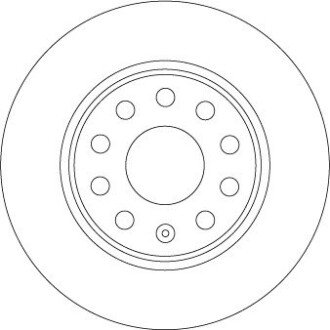 Диск гальмівний (1 шт.) AUDI/SKODA/VW Q2/Karoq/Octavia/T-Roc \'\'R \'\'16>> TRW DF6952