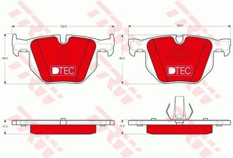 Гальмівні колодки TRW GDB1730DTE