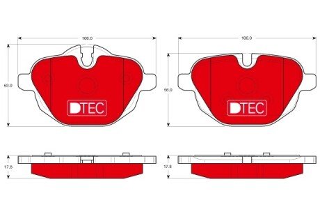 Гальмівні колодки, дискові TRW GDB1840DTE