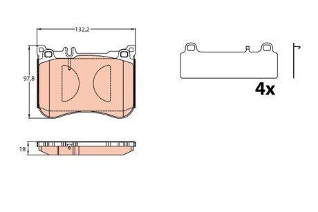 Гальмівні колодки, дискові TRW GDB2144