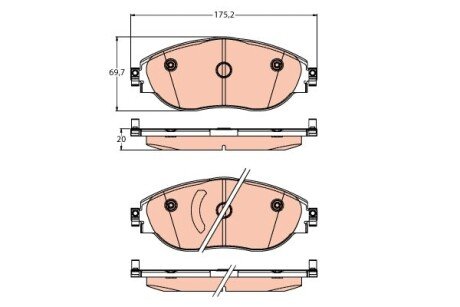 Гальмівні колодки TRW GDB2219