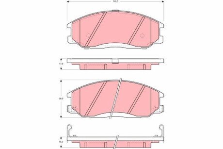 Гальмівні колодки TRW GDB3257