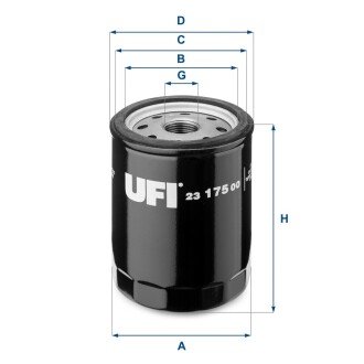 Фільтр масляний UFI 23.175.00