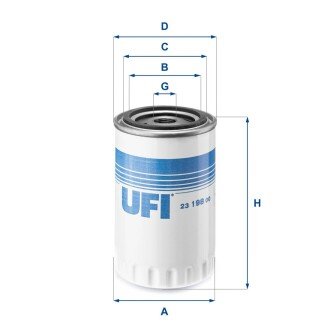 Масляний фiльтр UFI 23.198.00