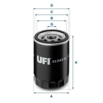 Фільтр масляний UFI 23.242.00