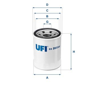 Масляний фiльтр UFI 23.260.00