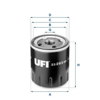 Масляний фiльтр UFI 23.293.00