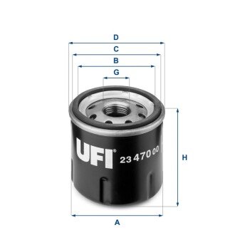 Масляний фiльтр UFI 23.470.00