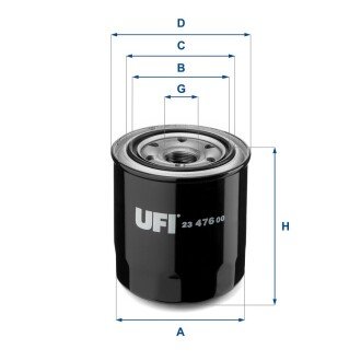 Масляний фiльтр UFI 23.476.00