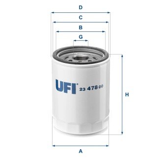 Масляний фiльтр UFI 23.478.00