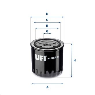 Масляний фiльтр UFI 23.564.00