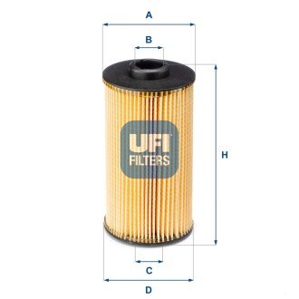 Масляний фiльтр UFI 25.038.00