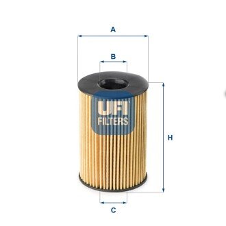 Масляний фiльтр UFI 25.201.00