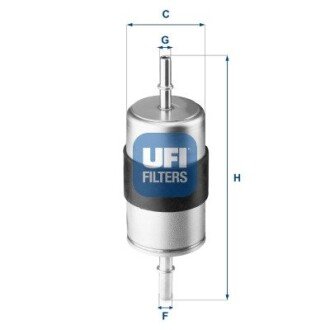 Фільтр паливний VOLVO various 16- (OE) UFI 31.944.00