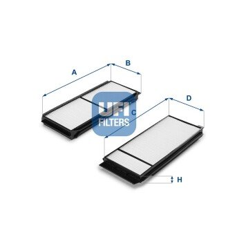 Фiльтр салону UFI 53.120.00