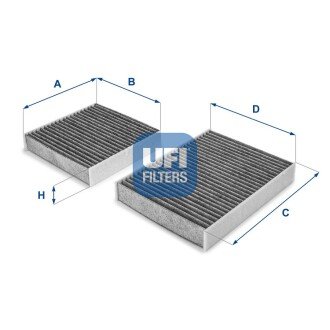 Фiльтр салону UFI 54.164.00