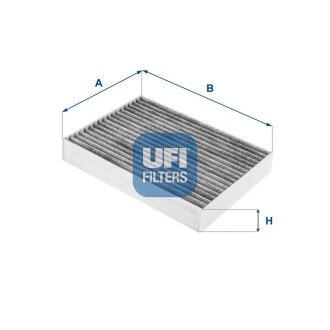 Фільтр салону вугільний UFI 54.257.00