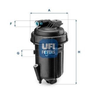 Паливний фільтр UFI 55.163.00